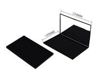 Grande palette vide magnétique en ABS, tubes en plastique rectangulaires pour un rangement pratique, palette divisée pour fards à paupières et blush, écologique