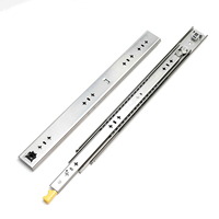 Correderas para Cajones de Acero Inoxidable 304 de 53 mm, Longitud Personalizada, 100 kg, Rodamientos de Bolas de Alta Resistencia con Bloqueo, Herrajes para Muebles OEM