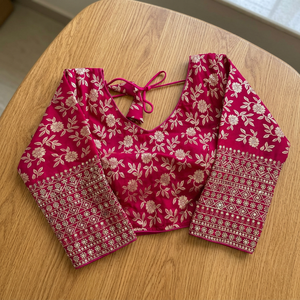 Blusa India Pakistaní Más Vendida, Diseño Pesado Rosa, Seda Dhola, Último Modelo Exclusivo, Manga Larga, Lista para Usar, con Lentejuelas, Moderna - Product Image 3