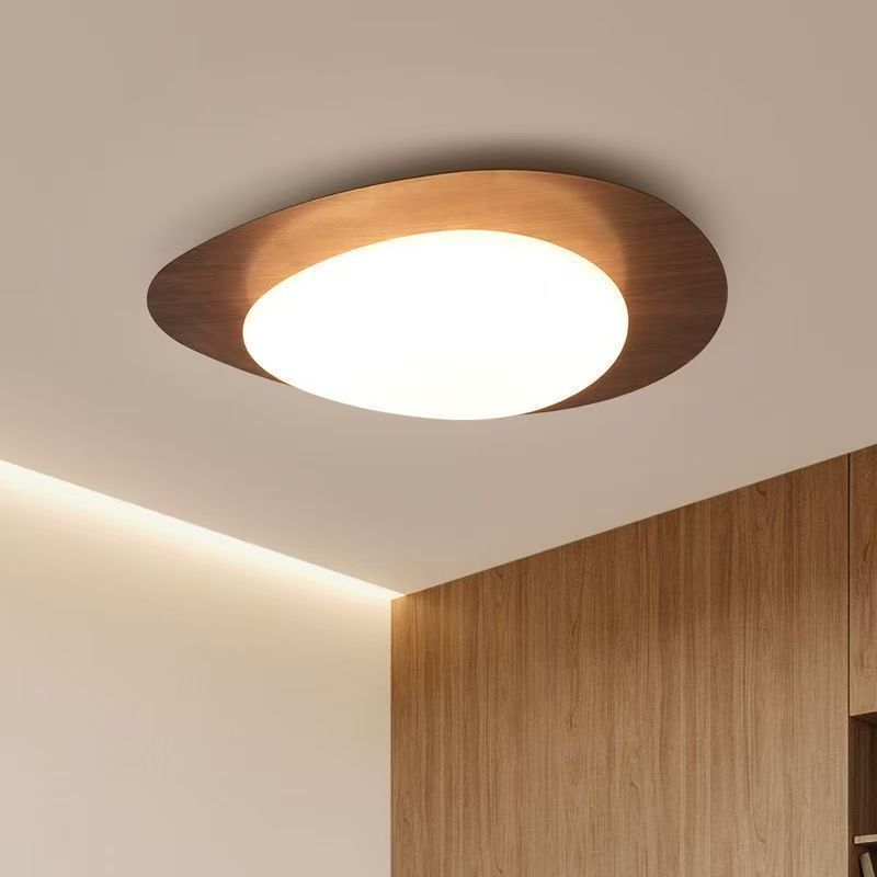 Japanese Style Ceiling Light Disc Shape Home Decor Porch Corridor Balcony Lamp Hotel Bedroom Ceiling Light