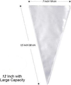 1 Sac en Cellophane Bleu Jetable en Forme de Cône pour Fêtes, Emballage Personnalisé, Impression CMYK, Résistant au Four, Outil de Décoration de Gâteaux - Product Image 2