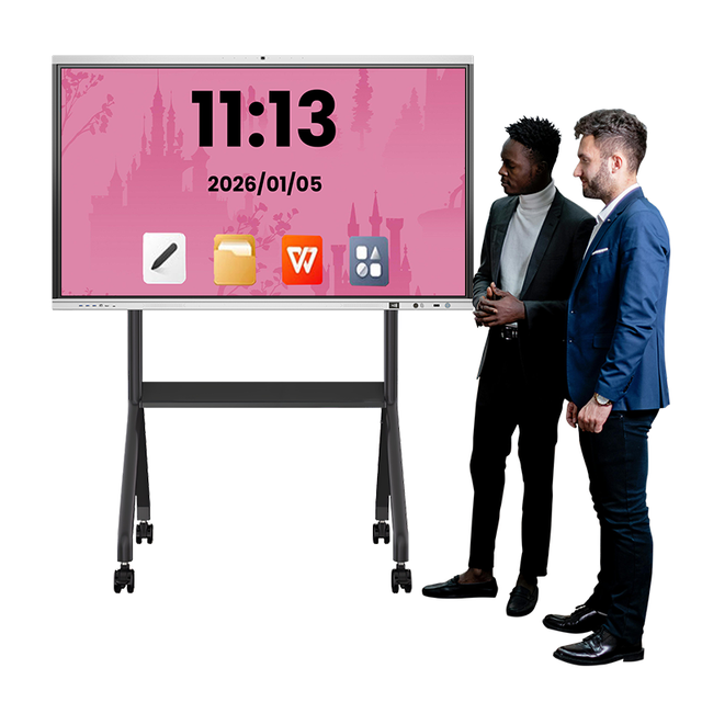 65 75 Inch 4K Interactive Flat Panel Display Digital Whiteboard for Classroom & Conference Room Android Smart Board