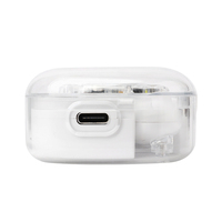 Apro138 Tws earphone Gaming nirkabel Headset BT desain transparan Headphone tampilan Digital Auriculares