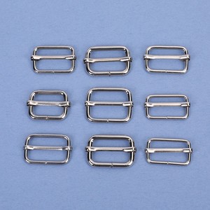 Hebilla deslizante metálica Qixin para bolsos, herraje duradero, hebilla de ajuste, componente central para correas - Product Image 2