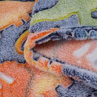 Couvertures en molleton en peluche moelleux en flanelle avec couleur néon dans la couverture à motif personnalisé pour les enfants