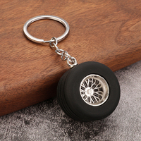 Porte-clés créatifs populaires en PVC pour pneus de voiture, mignons, tendance, légers, avec logo personnalisé, cadeau promotionnel