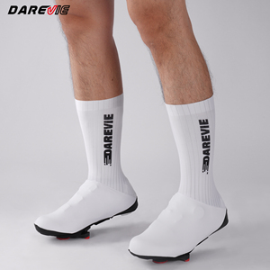Darevie fabricant court UCI rayure pneumatique <span class=keywords><strong>vélo</strong></span> couvre-chaussures aero chaussures de cyclisme couverture blanc noir cyclisme aero couvre-chaussures - Product Image 5