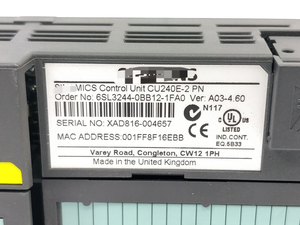 Plc 6SL3244-0BB12-1FA0 Steuereinheit CU240E-2 PN - Product Image 2