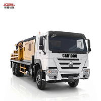Foreuse multifonction montée sur camion CRD1000 RC à circulation inversée pour forage de puits d'eau par tarière DTH, profondeur 1000M