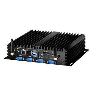 Industrieller Mini-PC Lüfterloser Mini-PC Eingebetteter <span class=keywords><strong>Computer</strong></span> Intel <span class=keywords><strong>Core</strong></span> I5/I7 6 RS232-Anschlüsse Dual RJ45 LAN <span class=keywords><strong>VGA</strong></span> für Fabrikautomatisierung - Product Image 2