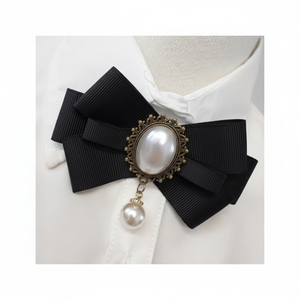 Broche de corbata con insignia cúbica de perlas para mujer, Pin de ropa inspirado en South Point para blusas, accesorios de moda - Product Image 1