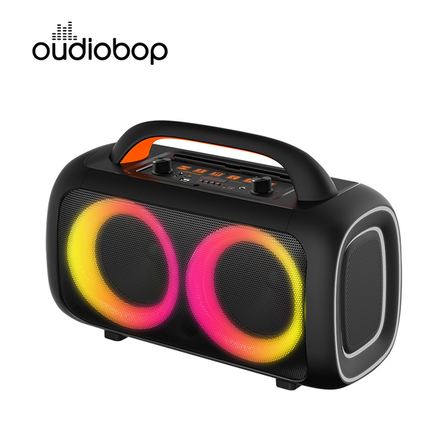 Portable Wireless Party Speaker 6.5 Inch RGB for 5.2 IPX5 Waterproof Karaoke Microphone Home Theater Outdoor Voice Control