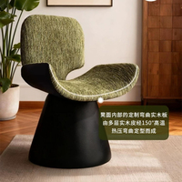 Chaise de maquillage pour chambre à coucher - Tabouret de maquillage rétro de style français avec dossier pour les soins de beauté. Table de maquillage de luxe pour femmes, style mid-century