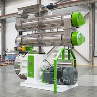 Machine à granulés RICHI Ring Die Feeds - Granulateur de granulés pour aliments de lapins, poissons, volailles, poulets, bovins - Capacité 1-40T/H