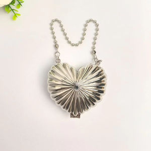 Sac de soirée unisexe en cristal avec fermeture éclair, orné de strass floraux étincelants, imperméable, pour mariage - Product Image 1