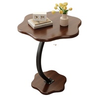 Table basse de style rétro, vente directe d'usine, table d'appoint mobile, mini table basse ovale