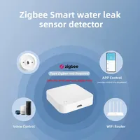 Détecteur de fuite d'eau intelligent Tuya ZigBee WiFi, alarme d'inondation avec passerelle Zigbee, certifié CE/FCC, garantie de 3 ans