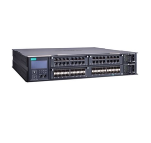 Switch Industrial Gestionado de Capa 3 MOXA Serie MRX-G4064 de 64 Puertos, Módulo Intercambiable en Caliente, HAST Turbo-Ring, ERPS, Entrada de Alimentación Dual Aislada - Product Image 1