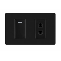 Prise d'interrupteur mural de haute qualité Prise simple 3 pôles et prise USB + prise TYPE-C Prise de charge USB