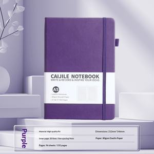 Customized PU Color Hard Shell Business Office A5 <b>Notebook</b> with Strap Student Diary Gift - Product Image 2