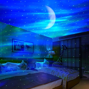 Veilleuse personnalisée pour la maison Aurora <span class=keywords><strong>Starry</strong></span> <span class=keywords><strong>Sky</strong></span> Smart Star Northern Lamp Galaxying Projector avec haut-parleur de musique - Product Image 4