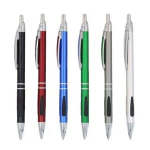 Custom Laser Logo Button Press Metal Ballpoint <b>Pen</b> Wholesale Bulk Aluminum Office Supplies 1.0 mm Writing Width for Gifts - Product Image 2