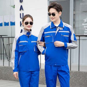 TC mùa xuân mùa thu bảo hộ lao động mặc kháng tự động <span class=keywords><strong>s</strong></span>ửa chữa làm việc vải an toàn công nhân đồng phục - Product Image 6