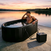 Baignoire à glace gonflable en PVC OEM/ODM en gros avec refroidisseur pour piscine, plage et fête estivale