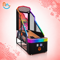 Joy2fun Simulateur de basket-ball électronique d'arcade à monnayeur pour intérieur, jeu de tir Hot Hoops