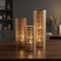 Ensemble d'ornements de Noël en fer forgé faits à la main Sonnet Decor, design Art Déco, emballage individuel, à suspendre verticalement, modèle pour 14 ans et plus