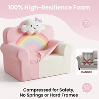 Canapé-lit pour enfants personnalisé en éponge pour filles et garçons, confortable pour jouer, lire et faire la sieste