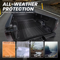Kit d'ameublement intérieur arrière sur mesure, épais et robuste, en TPE de luxe, pour benne de pick-up Tacoma