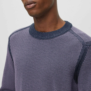 Jersey transpirable personalizado para hombre, Jersey Jacquard Premium, suéteres de cuello redondo de algodón de alta calidad - Product Image 5