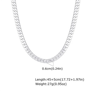 Cuban Link Chain Hip-hop Punk Clavicle Chain Luxury <b>Collar</b> Jewelry 6MM Fashion Men Cuban Chain Necklace - Product Image 5