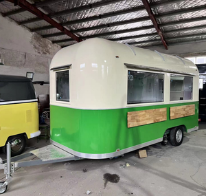 Nouveau design prix d'usine Kiosque de rue <span class=keywords><strong>vert</strong></span> Airstreamstyle <span class=keywords><strong>Remorque</strong></span> de maïs Poulet Rôtisserie Grill <span class=keywords><strong>Remorque</strong></span> de nourriture - Product Image 5