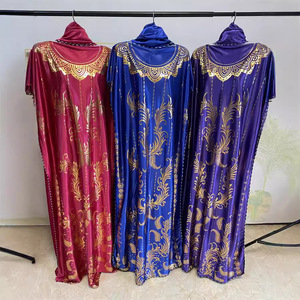 Ventes en gros de robes <span class=keywords><strong>boubou</strong></span> pour femmes, vêtements africains, tenues dashiki, abaya imprimée, robe maxi musulmane islamique - Product Image 3