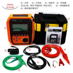 เครื่องทดสอบความต้านทานฉนวนไฟฟ้าแรงสูง VICTOR 9600S อัตโนมัติ ดิจิตอล 5kV, เมกะโอห์มมิเตอร์แบบหลายช่องสัญญาณ - Product Image 3