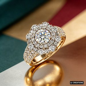 Custom <b>Silver</b>/10K/14K/18K <b>Solid</b> Gold One Carat VVS-VS Quality Round Lab Grown Brilliant Cut Diamond engagement Ring - Product Image 6