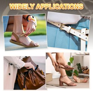 Hebillas de metal ajustables de una sola punta con barra central ovalada para cinturones y bolsos - Product Image 5