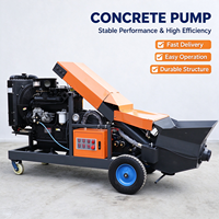 Nouvelle pompe à béton mobile diesel sur remorque, mini-pompe à béton pour machine à pomper le ciment, pour l'ingénierie de construction