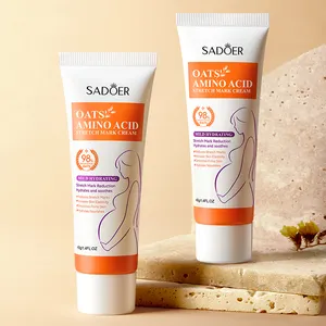 SADOER Private Label Body Cream Mild Non Irritating Oatmeal Stretch Mark Cream Wholesale