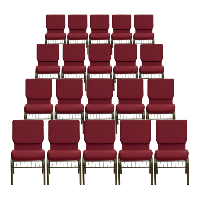 Vente en gros de chaises de théâtre empilables en métal rembourrées chaises d'église empilables de conférence pour auditorium