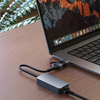 Adaptateur Ethernet USB 3.0/Type C vers RJ45 2.5G Adaptateur Ethernet USB C vers RJ45 2.5G Convertisseur réseau LAN RJ45 2500 Mbps pour PC portable
