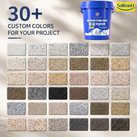 Nouveau produit Revêtement mural extérieur imperméable en granit Résistant aux intempéries Peinture liquide imitation pierre avec texture réaliste