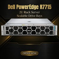 Server Rak Dell PowerEdge R7715 2U Rekondisi Casing Server Enterprise