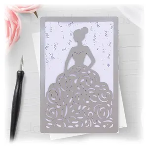 Quinceanera Invitations Girl Birthday Fifteenth 15th Birthday Laser Cut Greeting Cards