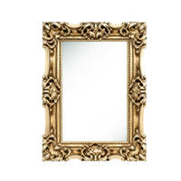 Miroir mural baroque de luxe en or sculpté, miroir antique orné en forme d'arche, miroir de pleine longueur pour salon, hôtel, décoration de la maison
