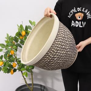 8 Styles Produits En Gros Maceta Tendance Grand Jardin Rond Extérieur Intérieur Maison Jardin Décor Ornement Fleur Bonsaï Plante Pot - Product Image 4