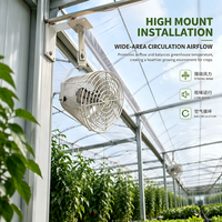 8-Zoll Horizontaler Gewächshaus-Umluftventilator für Hydroponikräume, Garten, Scheune, Gemüsebeet, Baumschule, Folientunnel, Obstgarten, Dachgarten