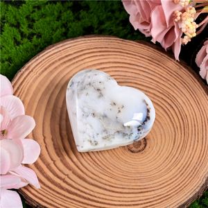 Cœur de géode en agate blanche naturelle, pierre de guérison en cristal, pierre de paume, pierre précieuse pour la décoration intérieure, décorations en cristal - Product Image 2